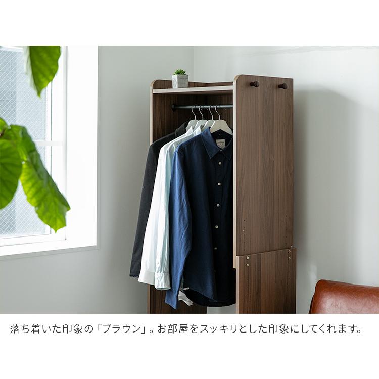 ハンガーラック おしゃれ 伸縮式 幅60cm 子供用 高さ調節 キャスター付き 棚付き 子ども キッズ ランドセル コートハンガー 洋服掛け 収納 ワードローブ | ブランド登録なし | 15