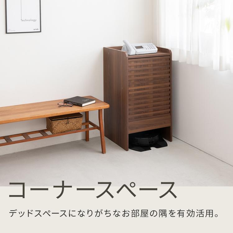 ロボット掃除機収納 ワイドタイプ 大型ロボット掃除機対応 掃除ロボット収納 プリンター収納 プリンター台 家電収納 ルーター 収納 ケーブル収納 収納ボックス | ブランド登録なし | 16