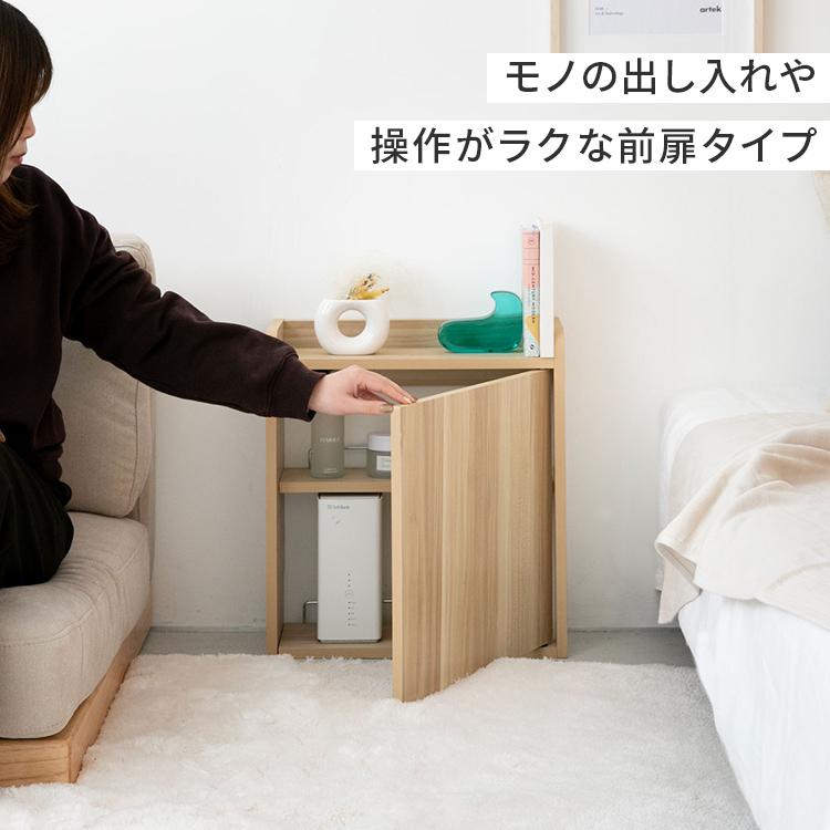 ルーター収納 壁付けタイプS コンパクト スリム 小型 小さめ 薄型 奥行き16cm 扉付き おしゃれ ケーブル収納 デスク下 ルーター モデム収納 ケーブルボックス | ブランド登録なし | 03