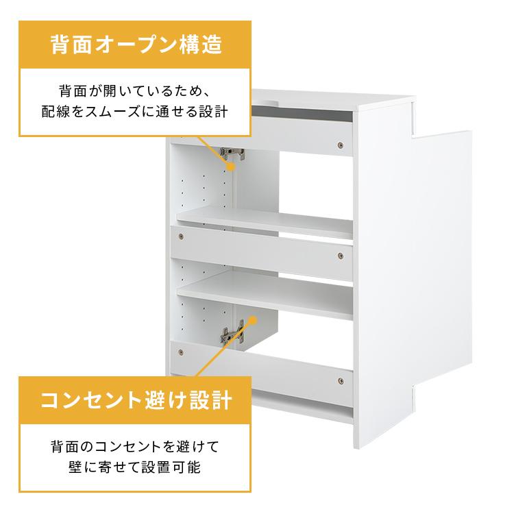 【暮らしを整える 】 ルーター収納ラック 収納 収納家具 モデムラック ルーター収納 キャビネット ラック 扉付き おしゃれ ルーター モデム 隠し 可動棚 北欧 |  | 04