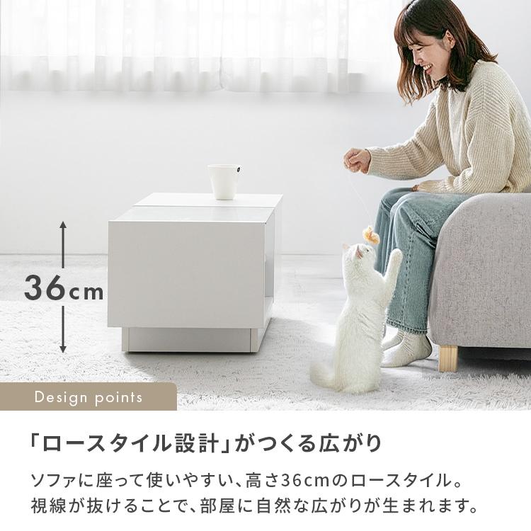 【スタイリッシュな収納テーブル 】 コレクションセンターテーブル テーブル センターテーブル ガラステーブル 引き出し 隠しキャスター付き シンプル 北欧 家具 |  | 07