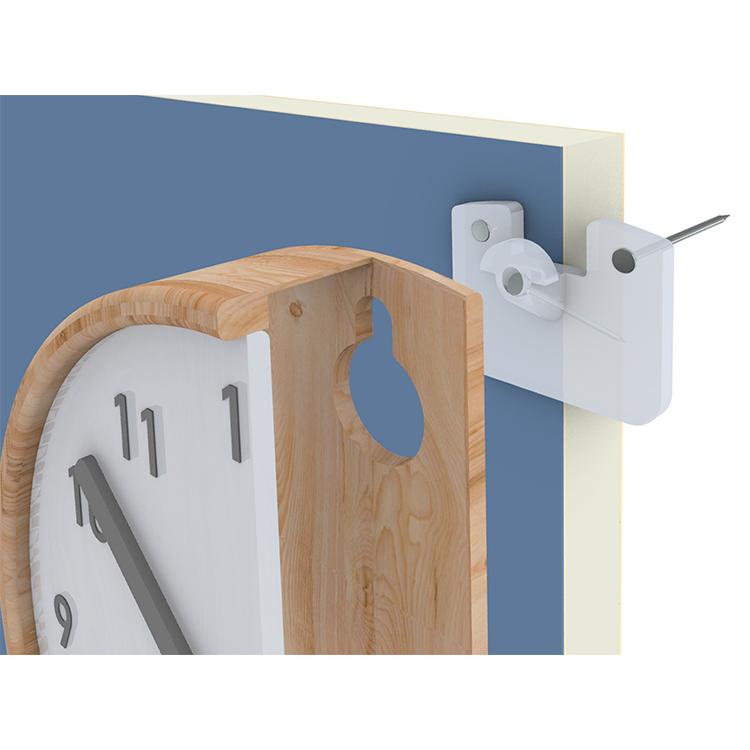 クロックフック 壁掛け時計 掛け時計用 フック 掛時計 壁時計 壁 時計 インテリア 雑貨 かわいい おしゃれ 石コウボード壁 板壁 新築祝い プレゼント クリスマス | ブランド登録なし | 04