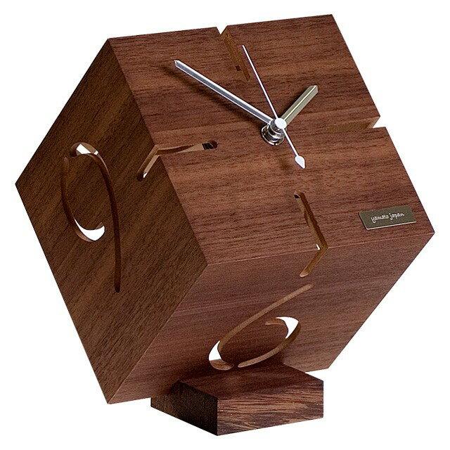 置き時計 置時計 @PUZZLE STAND TYPE M ウォールナット材