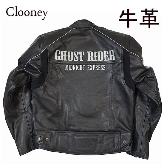 GHOST RIDER カウハイドレザージャケット 牛革 本革 バイク 革ジャン 春秋冬 ゴーストライダー メンズ  クルーニー｜clooney-store｜04