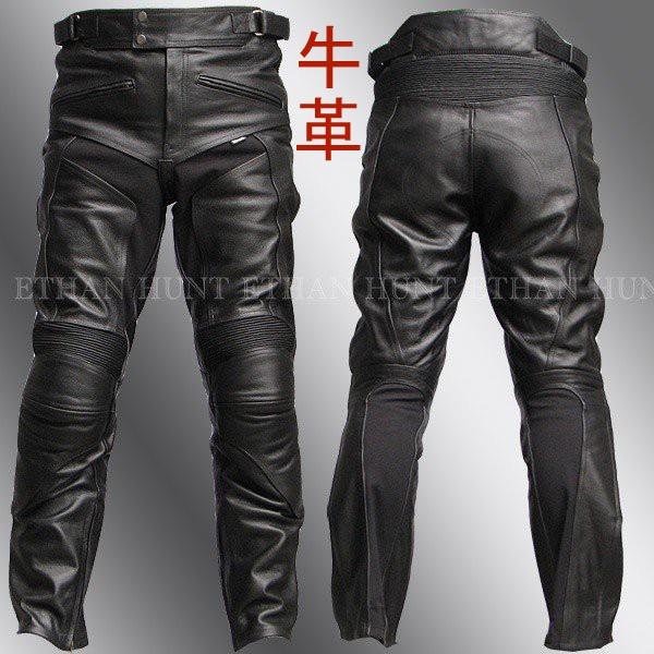 Clooney P08 バイク用 牛革 レザーパンツ 本革 革パンツ メンズ 防寒 防風 カウハイドレザーパンツ ブーツアウト 春秋冬