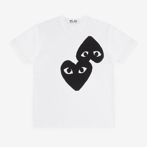 美品/PLAY COMME des GARÇONS ブラックTシャツ XS PLAY COMME des GARCONS プレイ コム デ ギャルソン Tシャツ ブラック