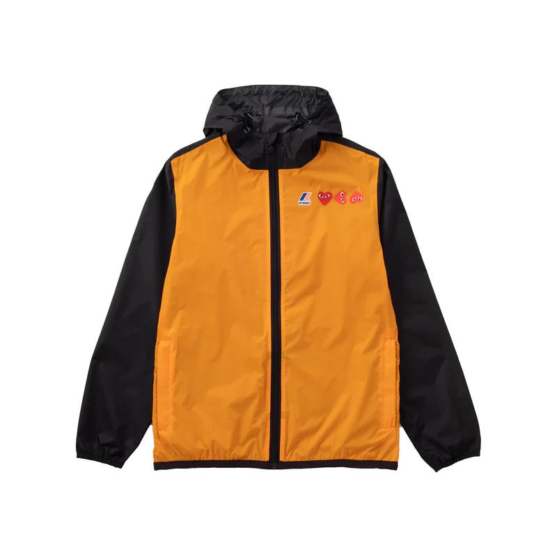 プレイ コム デ ギャルソン PLAY COMME des GARCONS x K-WAY X  Full Zip (Black/Blue Black/Orange Black/Beige)AZ-J505-051｜cloplagro｜02