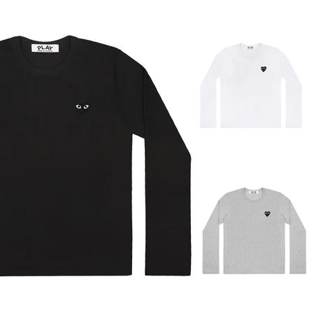 プレイ コム デ ギャルソン 長袖Tシャツ PLAY COMME des GARCONS 黒ハート  ブラック/ホワイト(AZ-T120-051)グレー(AZ-T122-051) : play-az-t120-051-1 : CLOPLAGRO -  通販 - Yahoo!ショッピング