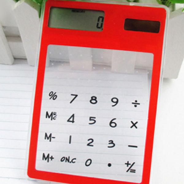 電卓 おしゃれ かわいい 透明 スケルトン ソーラー 電池不要 タッチパネル式 送料無料 0q Calculator クロレッツ 通販 Yahoo ショッピング