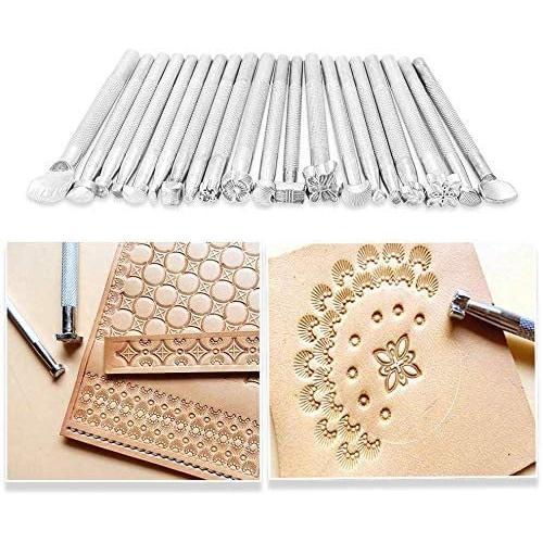 レザークラフト 工具 セット 初心者 キット レザーツール 手縫い 革工具セット カービング 刻印セット 菱目打ち ステッチンググ 今季一番