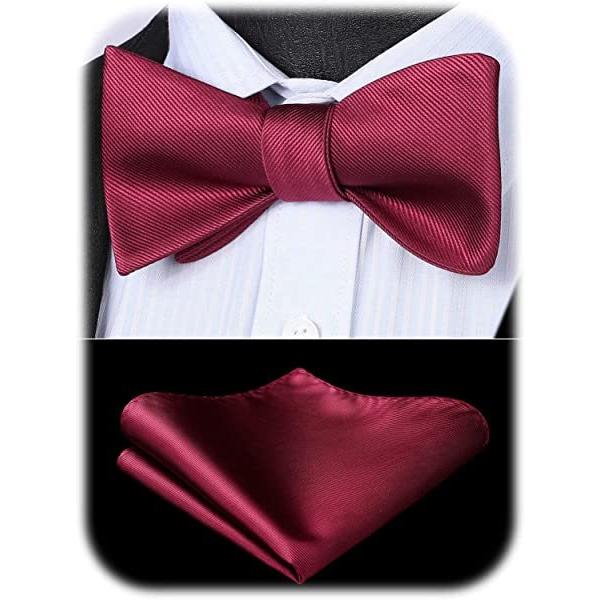 蝶ネクタイ 赤 メンズ 無地 ボウタイ 結婚式 手結び蝶ネクタイ チーフ セット ビジネス 卒業式 二次会 パーティー 大割引