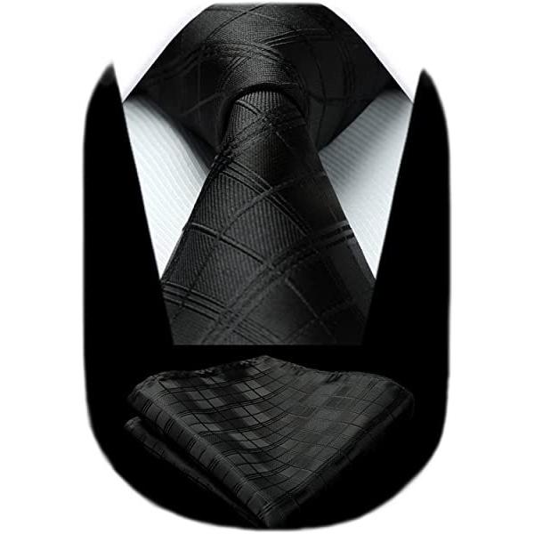 黒 ネクタイ 礼服用 チーフ セット メンズ おしゃれ 葬式 フォーマル チェック 柄 礼服 ブランド 高級 男性 限定版