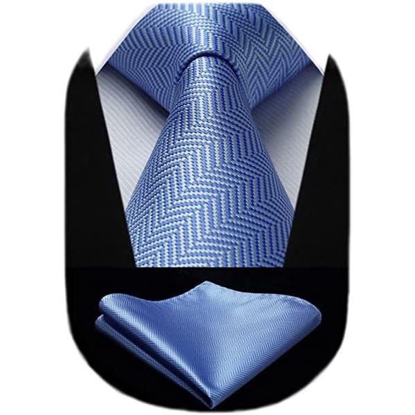 結婚式 ネクタイ チーフ セットメンズ ブルー ストライプ ビジネス用 おしゃれ 高級 礼服用 入学式 卒業式 就 無料発送