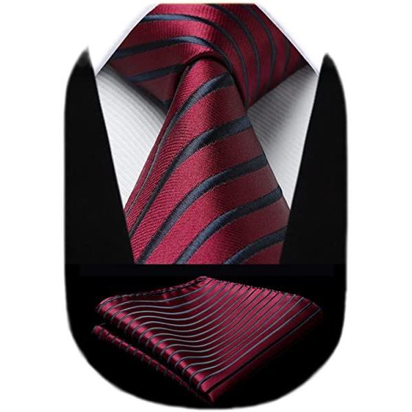 赤 ネクタイ 結婚式メンズ チーフ セット ストライプ柄 フォーマル ビジネス ブランド 礼服用 営業 紳士 プレ Sale