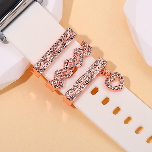 Apple Watch バンド ベルト アクセサリー チャーム ウェーブ ハート