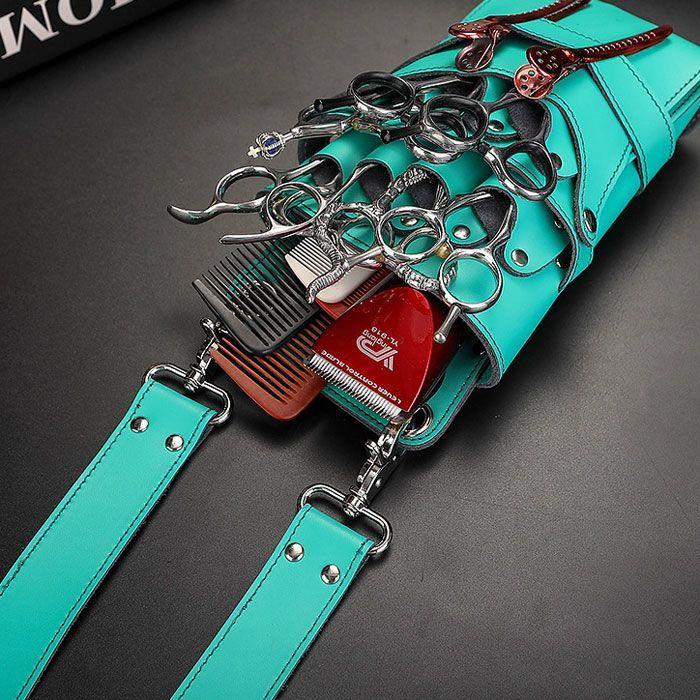 シザーケース 美容師 トリマー 7丁 本革 牛革 おしゃれ かわいい