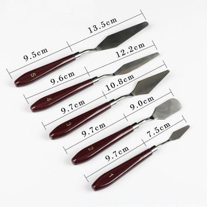 ペインティングナイフ 5本セット パレットナイフ ステンレス 油絵