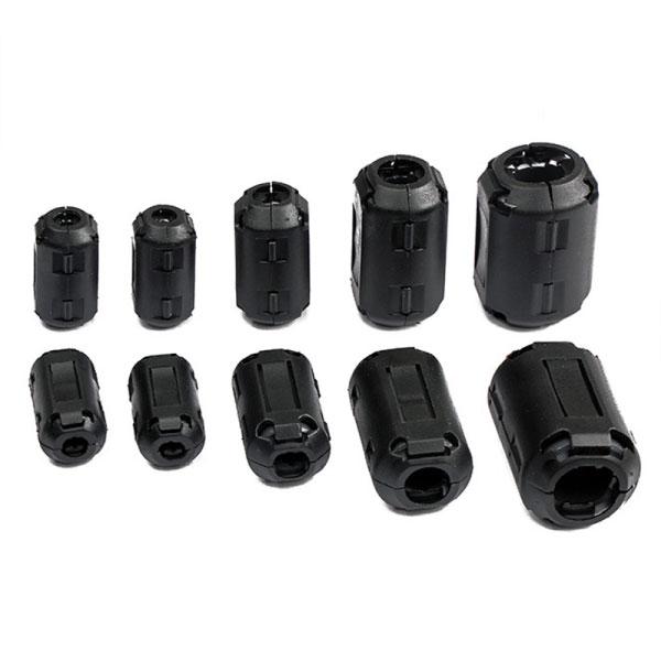 フェライトコア 10個セット ノイズ フィルター 吸収 電源 ケーブル