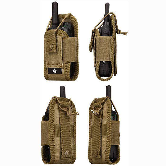 トランシーバーケース ハンディー 無線機用 戦術 アウトドア ケース