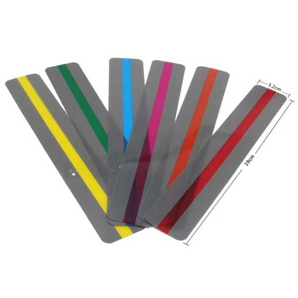 読書ガイド 8枚 セット 魔法の定規 リーディングルーラー しおり ガイドカラー 読書ガイド リーディングトラッカー 読書 読字補 ... |  | 01