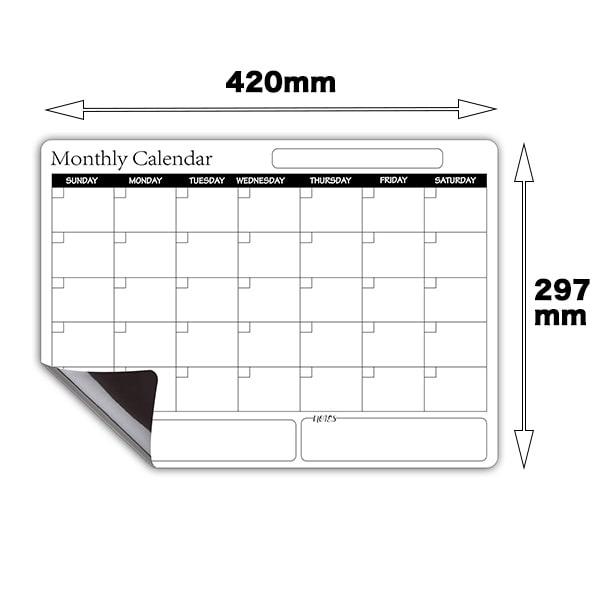 A1ホワイトボード 月間スケジュール Amazon | U-OFFICE ホワイトボード カレンダー 壁掛け スケジュール