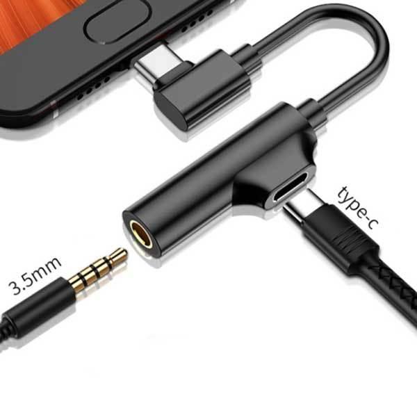 タイプC 3.5mm イヤホン 2in1 急速充電 イヤホン 変換ケーブル イヤホンジャック 3.5mm 二股接続ケーブル L型プラグ 通話対応 高... |  | 04