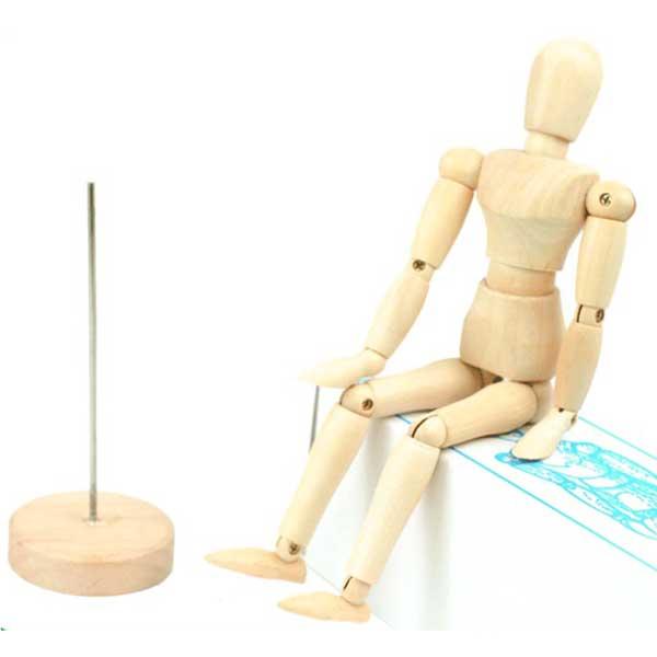 デッサン人形 3点セット (人形1体+両手) ドール 右手 左手 手 モデル