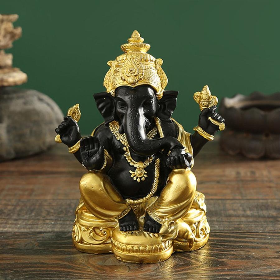 インド　オブジェ / 置物　ガネーシャ Amazon.co.jp: ガネーシャ 置物 風水 インドの神様 象 オブジェ