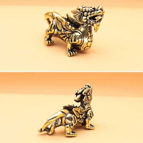 麒麟 オブジェ 2個組 風水 キリン 置物 ペア 四霊獣 風水グッズ