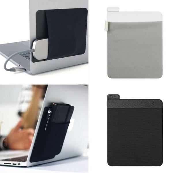 ノートパソコン PC ポケット 収納 ケース 貼り付け ポータブルHDD