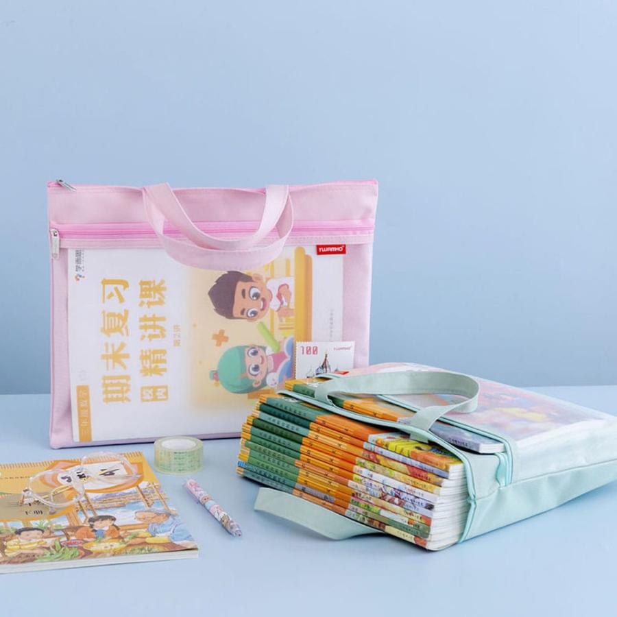 爆買 収納袋 連絡袋 小学校 a4 ジッパーポーチドキュメントバッグ