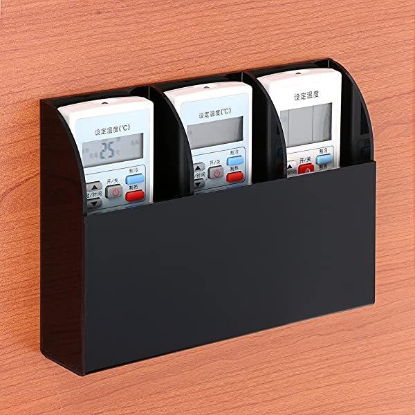 リモコン 収納 壁掛け リモコンラック リモコンケース リモコンスタンド アクリル テレビ エアコン 小物収納 3格 ブラック 6mm B07c8cgfwp クロレッツ 通販 Yahoo ショッピング