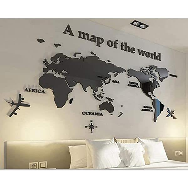 ウォールステッカー 世界地図 3d 壁紙 Diy 飾り シンプル 壁装飾 おしゃれ シール 防水 壁 ホーム