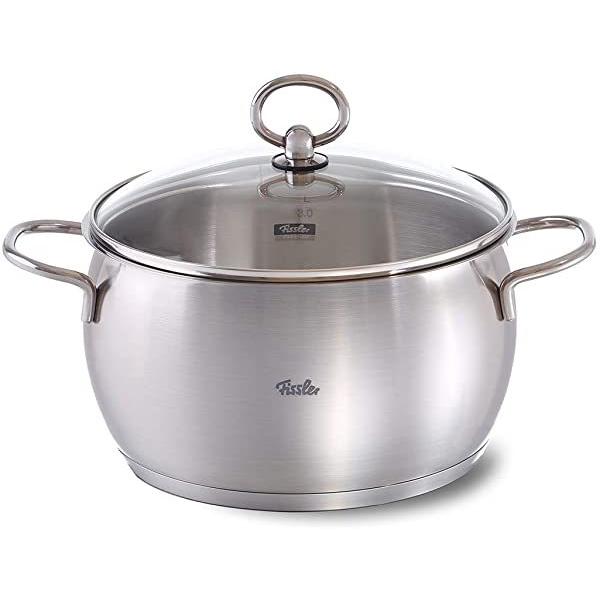 正規店仕入れの 公式 フィスラー 両手鍋 C Sプレステージ シチューポット cm ガラスフタ付き Ih対応 ガス火対応 1年保証付き メーカー公式 ドイツ製 ステンレス製 Fissler 032 118 000 絶対一番安い