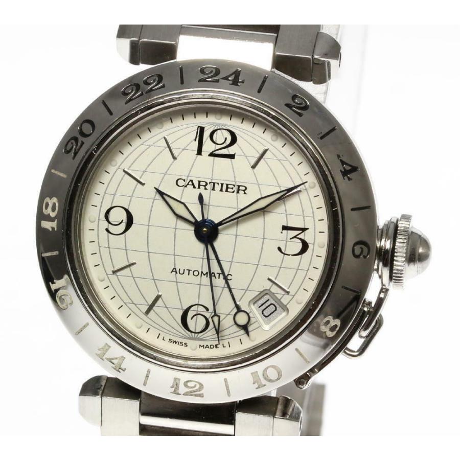 Cartier（カルティエ） 保証書付【CARTIER】カルティエ パシャC メリディアン GMT 35ミリ W31078M7 自動巻き ...
