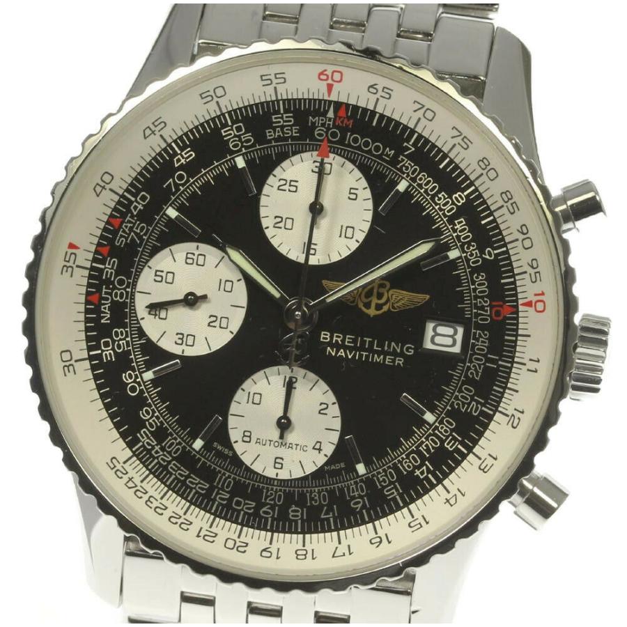 ブライトリング（BREITLING） ☆良品☆保証書付【BREITLING】ブライトリング オールドナビタイマー A13322 自動巻き ...