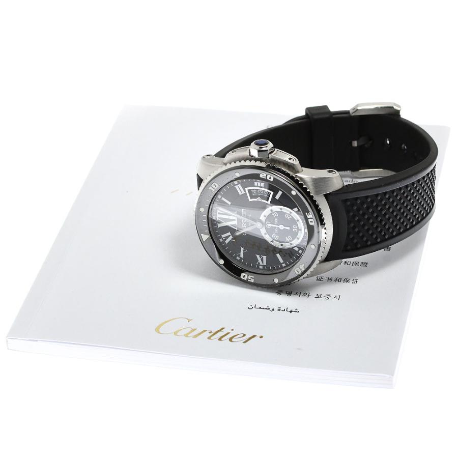 カルティエ CARTIER W7100056 カリブル ドゥ カルティエ ダイバー スモールセコンド 自動巻き メンズ 保証書付き_473159｜closer0510｜02