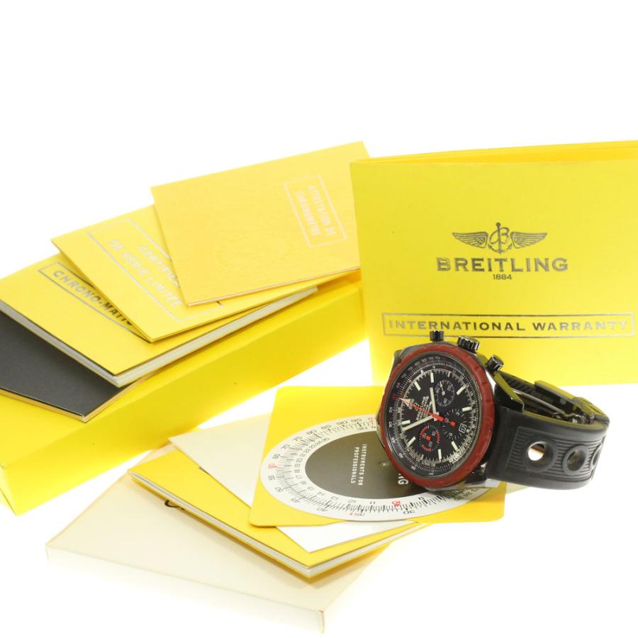 ブライトリング（BREITLING） 保証書付【BREITLING】ブライトリング ナビタイマー クロノマチック ブラックスチール ...
