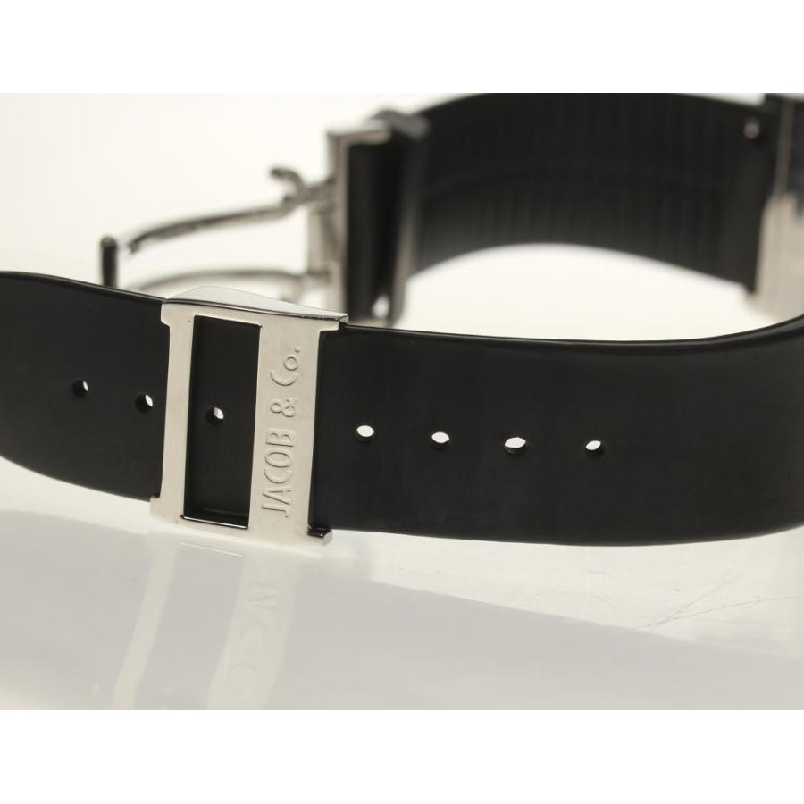 【新品未使用】JACOB  腕時計　ラバー　ブラック JACOB&CO（ジェイコブ） 良品！【JACOB&Co.】ジェイコブ 6タイムゾーン