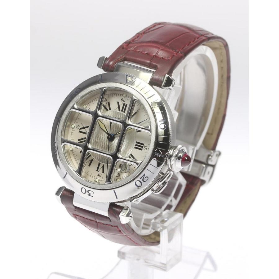 Cartier ☆良品【CARTIER】カルティエ パシャグリット 38mm W3102255 自動巻き メンズ【ev05a ...