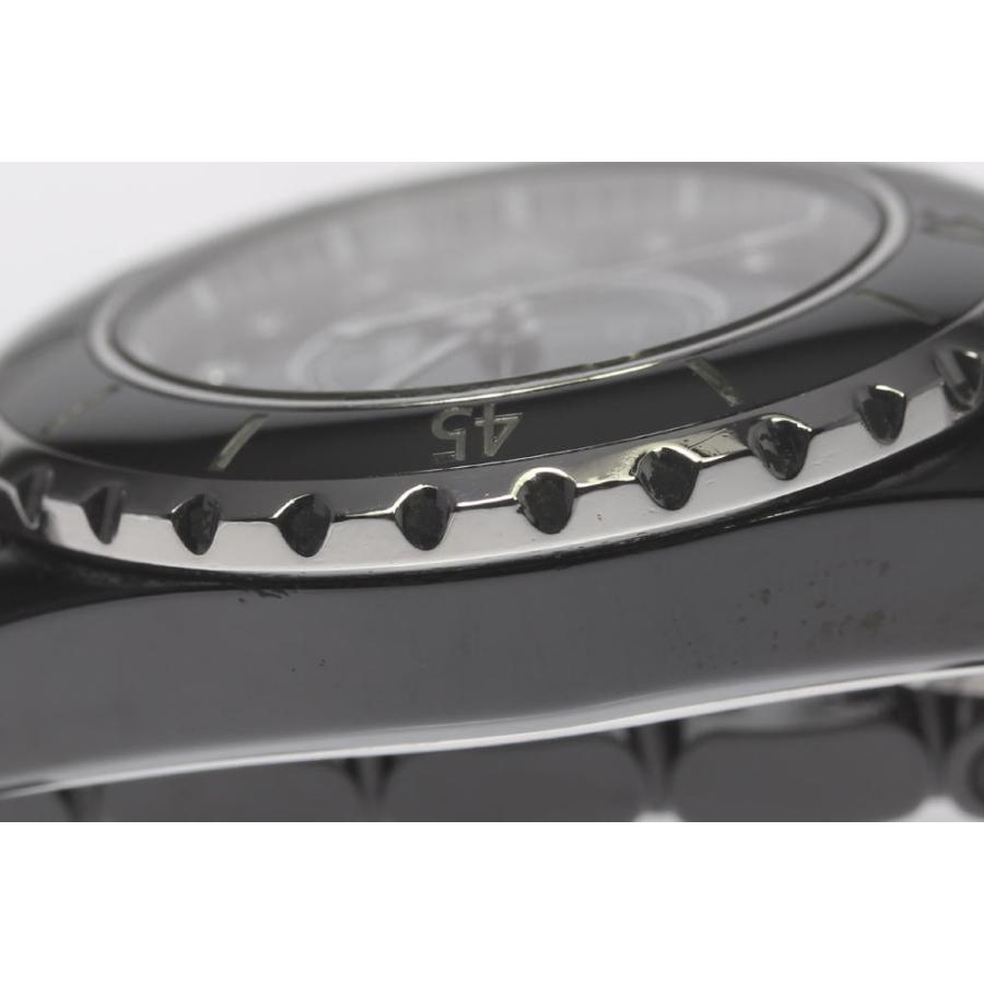 CHANEL（シャネル） ☆良品【CHANEL】シャネル J12 H1625 黒セラミック 12P クォーツ レディース【ev05a ...