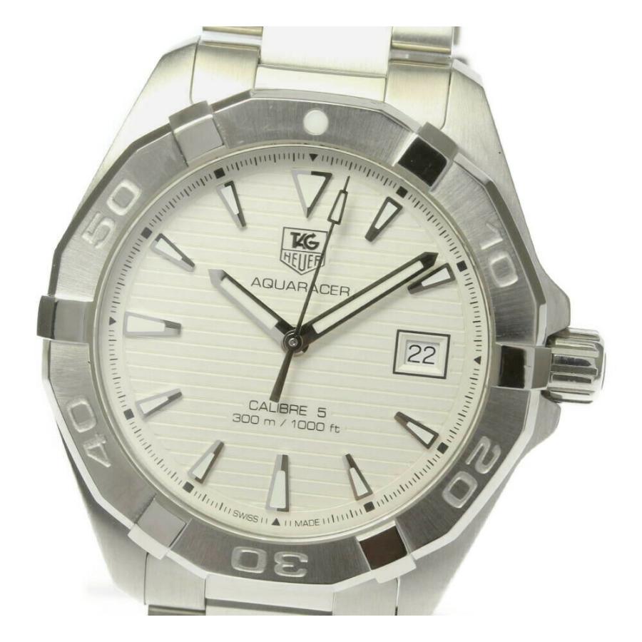 TAG HEUER（タグ・ホイヤー） 美品★箱【TAG HEUER】タグホイヤー アクアレーサー キャリバー5 自動巻き メンズ【ev05a ...