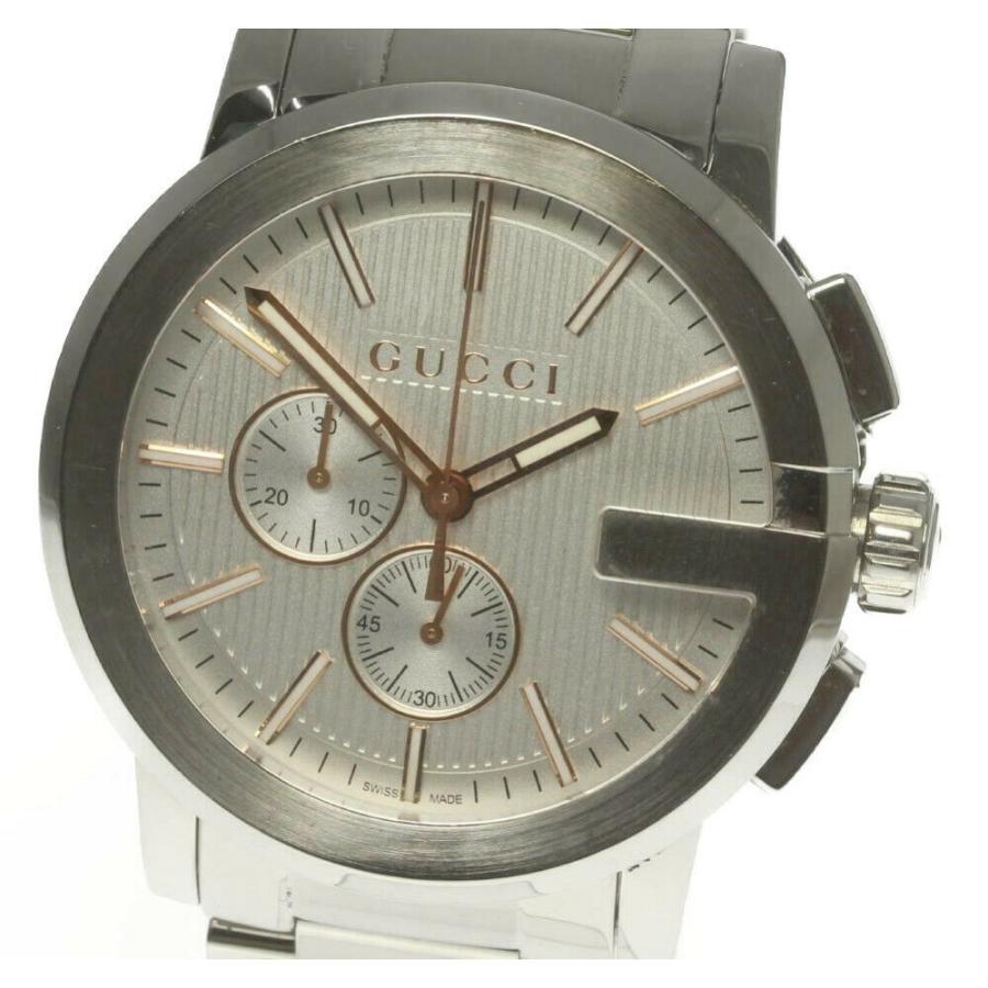 GUCCI メンズ　Gクロノ　クロノグラフ　YA101201 GUCCI（グッチ） ☆良品【GUCCI】グッチ Gクロノ 101.2 YA101201