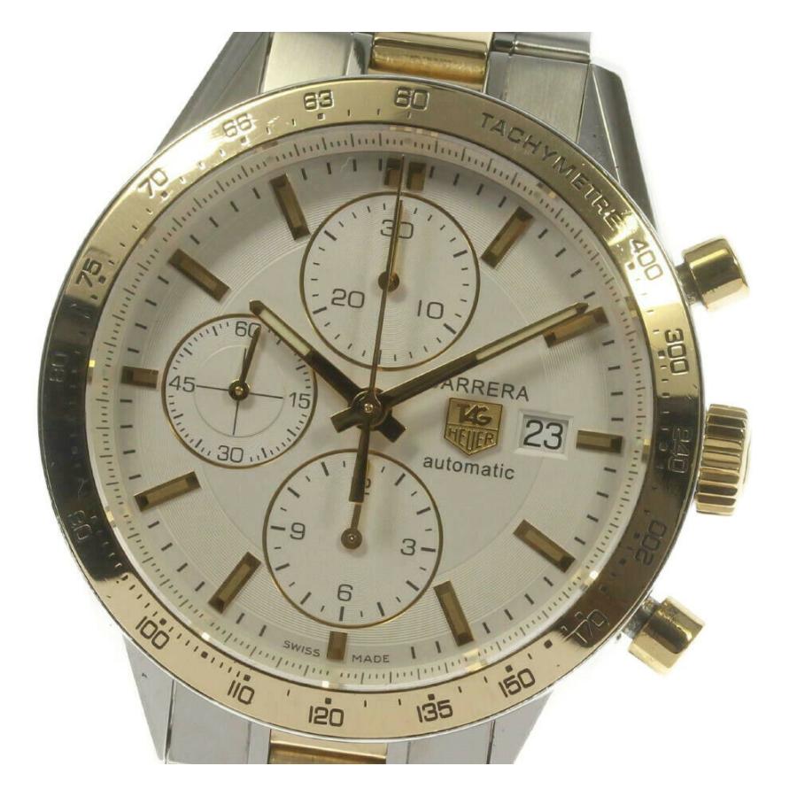 TAG HEUER ☆良品【TAG HEUER】タグホイヤー カレラ タキメーター クロノグラフ CV2050.BD0789 自動巻き メンズ ...