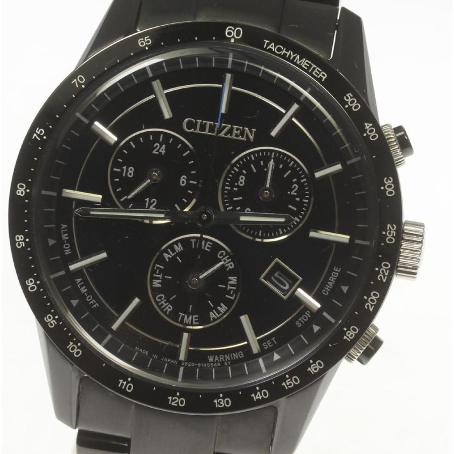 【美品・希少】シチズン エコドライブ 多機能クロノグラフ ソーラー E820 CITIZEN（シチズン） ☆良品【CITIZEN】シチズン エコドライブ デイト