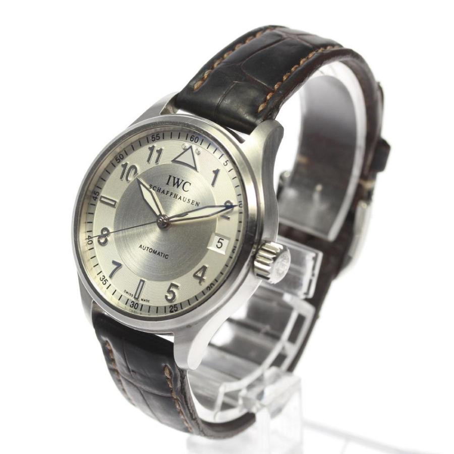 IWC スピットファイア 自動巻き時計 機械式 シルバー ホワイト文字盤
