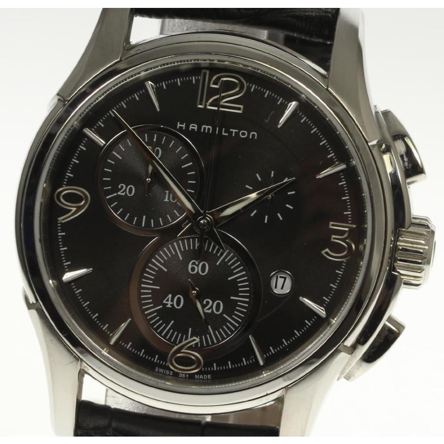 【きれい】ハミルトン ジャズマスター クロノグラフ クォーツ Ｈ326120 HAMILTON（ハミルトン） 【HAMILTON】ハミルトン ジャズマスター