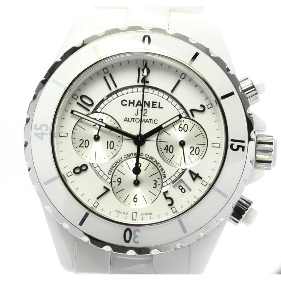 良品 Chanel シャネル J12 白セラミック クロノグラフ H1007 自動巻き メンズ Closer Yahoo ショップ 通販 Yahoo ショッピング