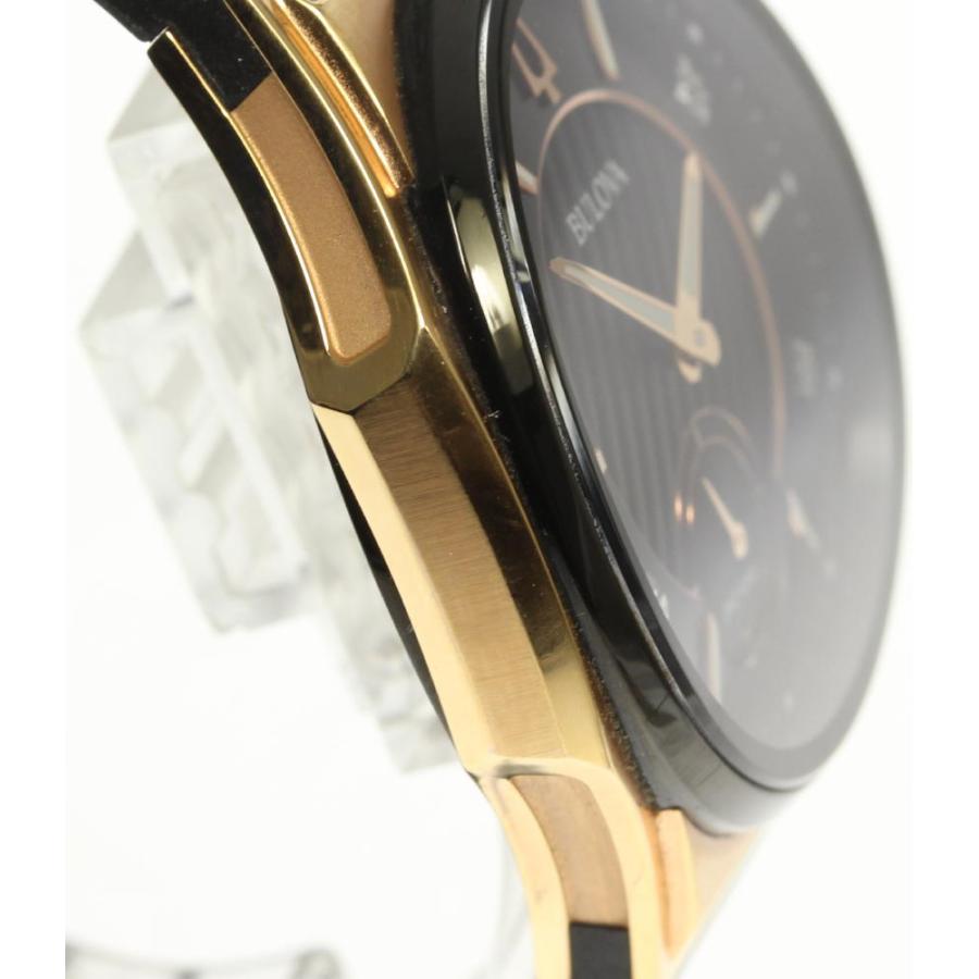 ☆良品【BULOVA】ブローバ カーブ 4Pダイヤ 98R239 クォーツ