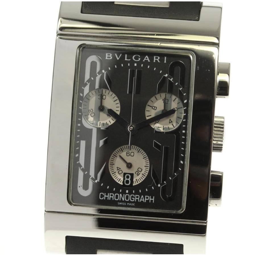 BVLGARI（ブルガリ） ☆美品【BVLGARI】ブルガリ レッタンゴロ クロノ 